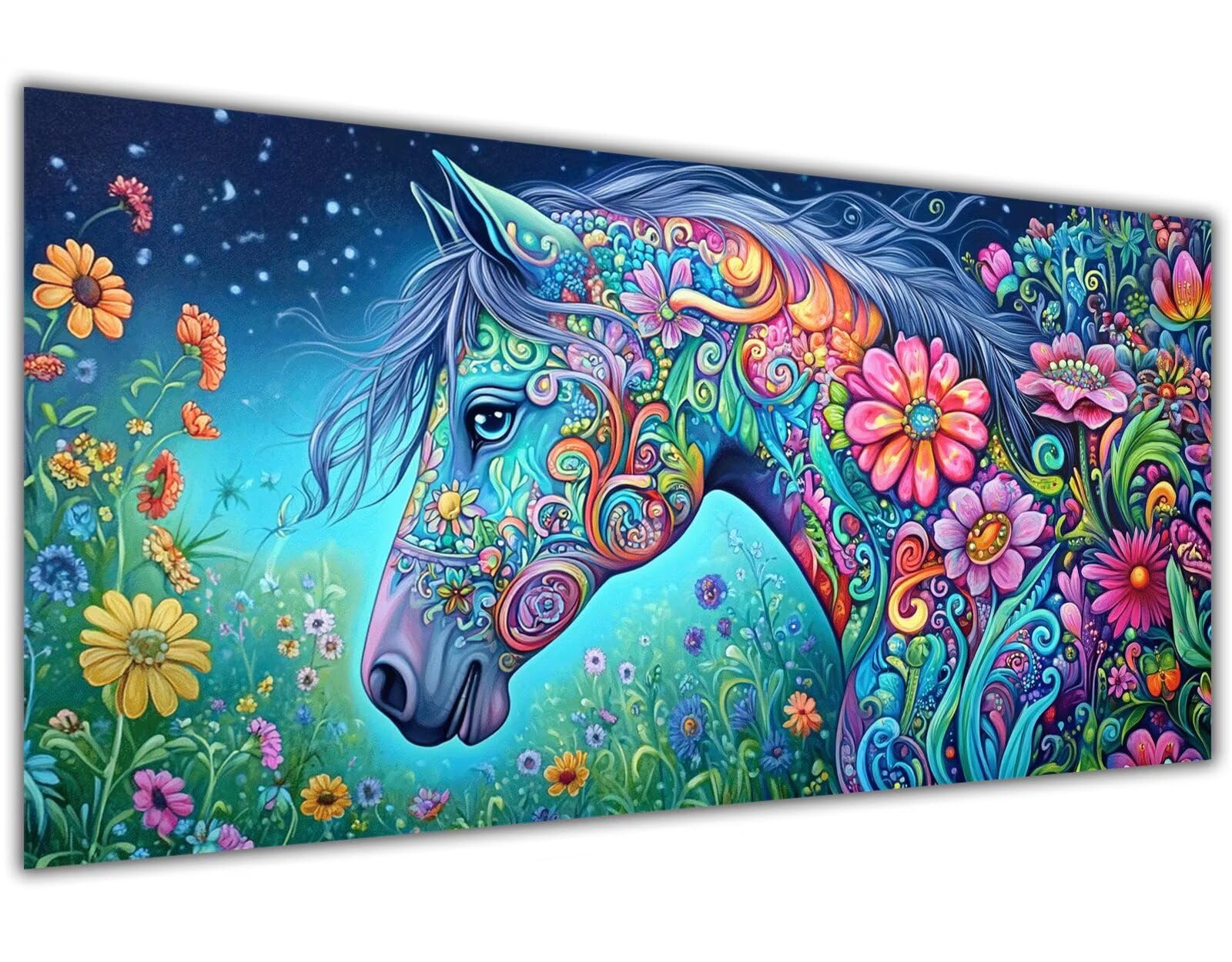 Amazon.co.jp: DIY Paint by Numbers カラフル数字油絵馬簡単大人